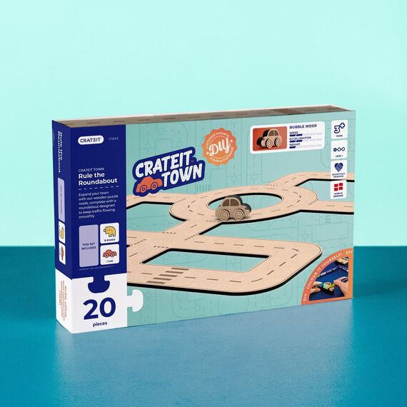 CrateIT - Crateit Town - Wooden toy - Rule The Roundabout (CR-C1242) / Toys