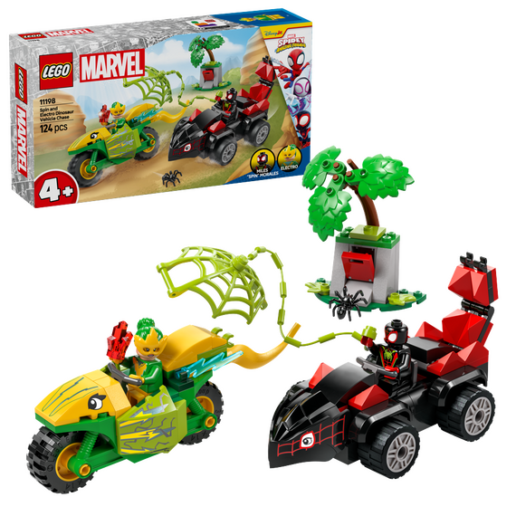 LEGO - Spidey - Spin and Electro Dinosaur Vehicle Chase (11198) / Toys - Lego - Collectibles - Techbox