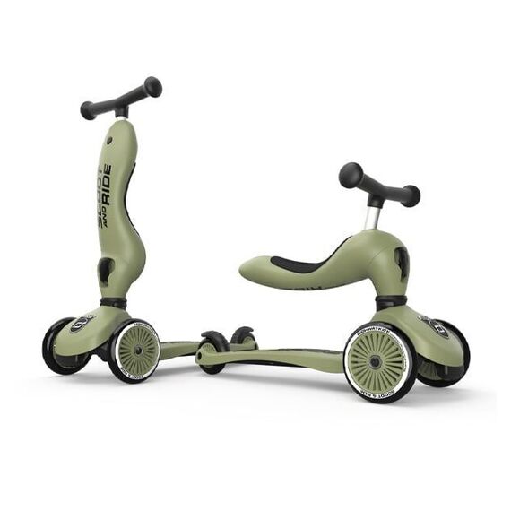 Scoot and Ride - 2 in 1 Balance Bike/ Scooter - Olive (SR-00001) / Toys