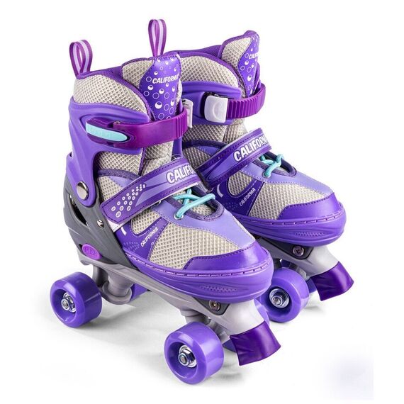 California - Adjustable Side-by-Side Roller Skates - Size 31-34 / Toys