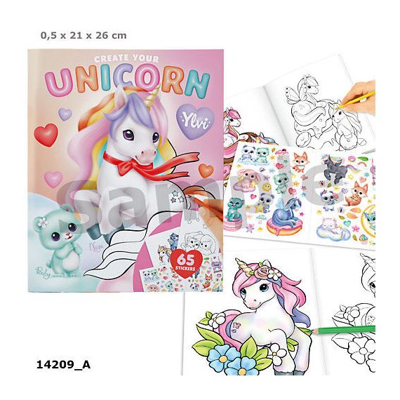 Ylvi - Create Your Unicorn Colouring Book (0414209) / Toys
