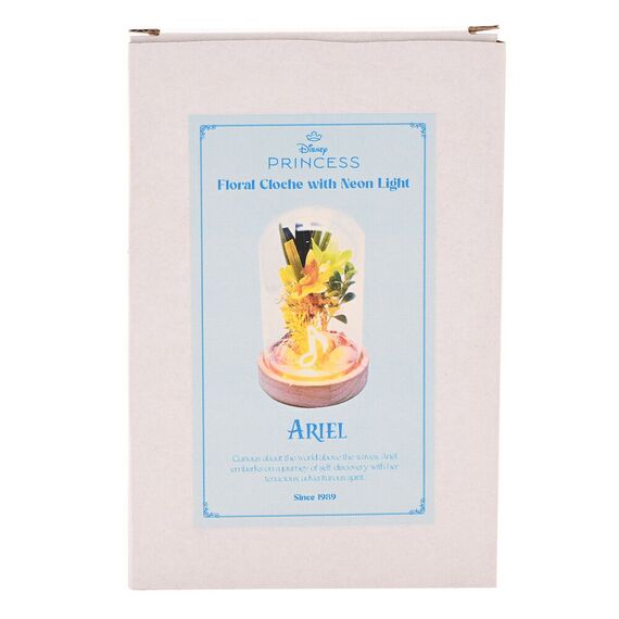 Disney Princess Ariel florals in a clonche with neon light