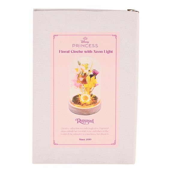 Disney Princess Rapunzel florals in a clonche with neon light