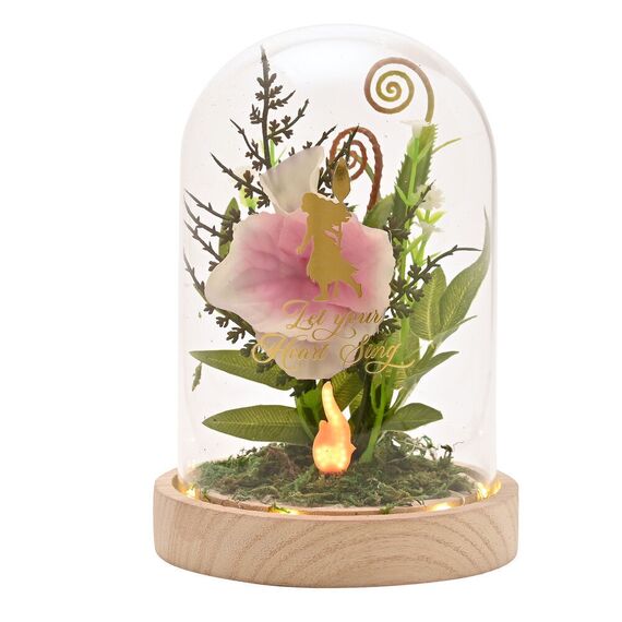 Disney Princess Vaiana Moana florals in a clonche with neon light