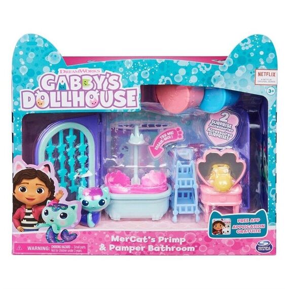 Gabby's Dollhouse - Deluxe Room - MerCat's Bathroom (6062036) / Toys