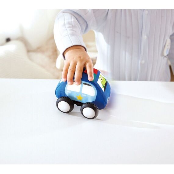 Hape - Pull-Back Plush Car Set (87-0076) / Toys