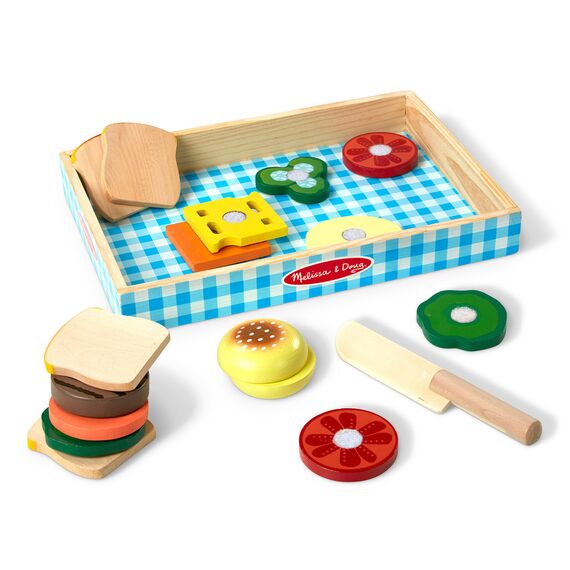 Melissa & Doug - Wooden Sandwich Making Play Set (806111) / Toys
