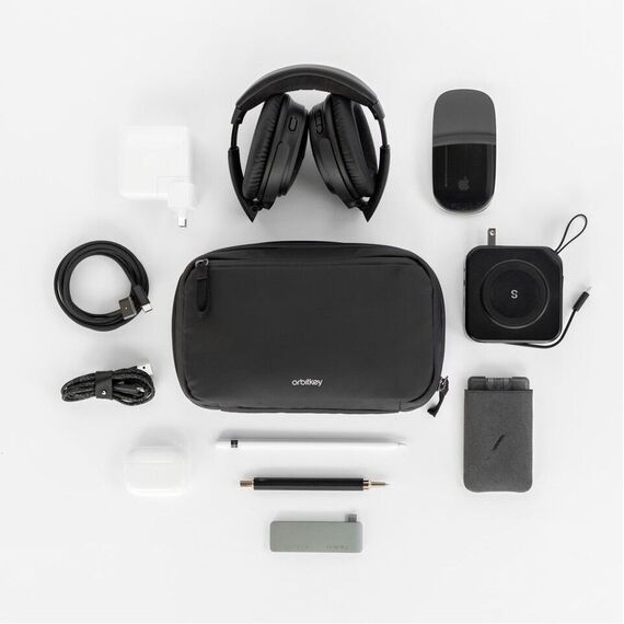 Orbitkey - 2-in-1 Tech Pouch - Black / Gadgets