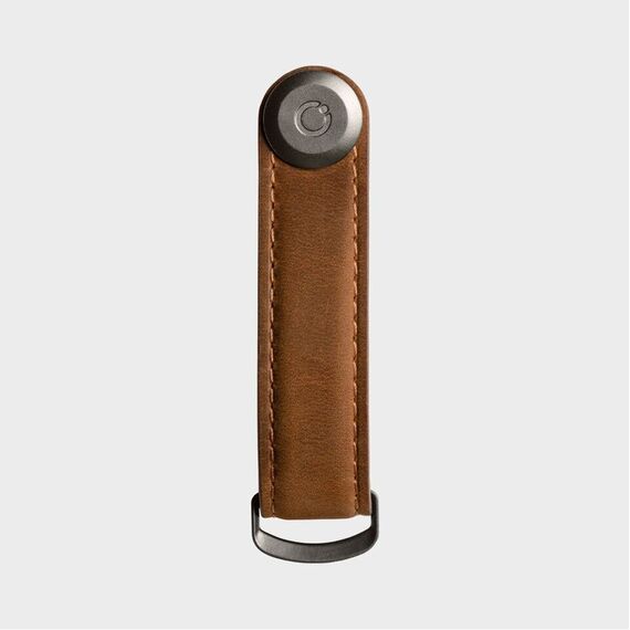 Orbitkey - Crazy Horse Leather Key Organiser - Chestnut Brown/Brown / Gadgets