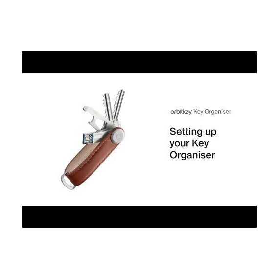 Orbitkey - Crazy Horse Leather Key Organiser - Chestnut Brown/Brown / Gadgets