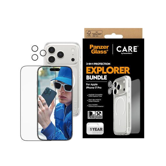 PanzerGlass - CARE 3-in-1 Flagship Explorer Bundle - iPhone 17 Pro / Electronics