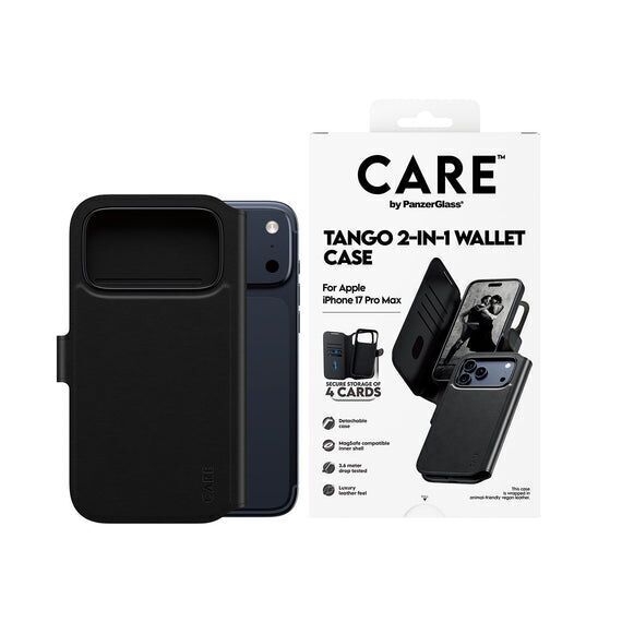 PanzerGlass - CARE Feature Case Tango Two-in-One Wallet Case w. MagSafe - iPhone 17 Pro Max / Electronics