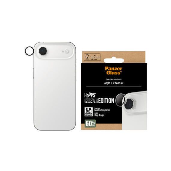 PanzerGlass - Hoops Transparent Camera Lens Protector - iPhone Air / Electronics