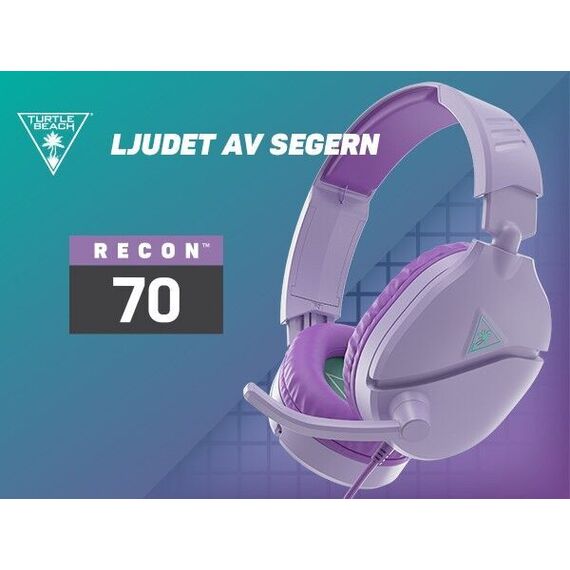 Turtle Beach Recon 70 Lavender Wired Headset / PlayStation 5 | Techbox