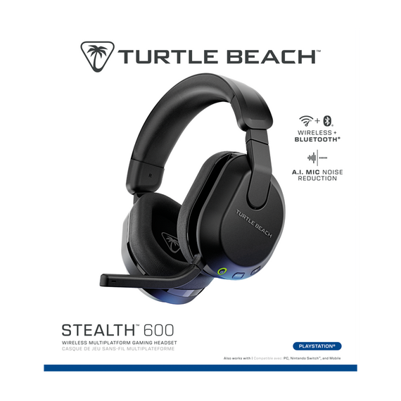 Turtle Beach Stealth 600 GEN3 Wireless Headset - Black / PlayStation 4 - PS4 Accessories - Accessories for Consoles - Techbox
