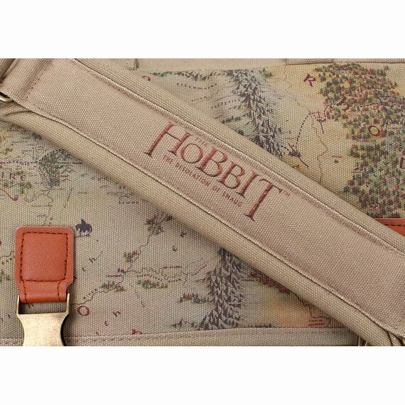 Hobbit Map fabric shoulder bag