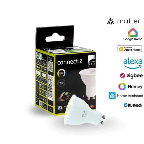 EGLO CONNECT-Z GU10 LED Bulb – Tunable White, Dimmable, Zigbee, Matter & Thread Compatible / Electronics