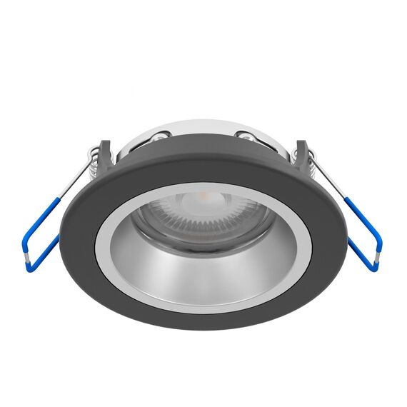 EGLO CONNECT-Z YEBRA-Z Smart Recessed Spot – Black & Silver, RGB + Tunable White, Zigbee, Matter & Thread Compatible / Electronics
