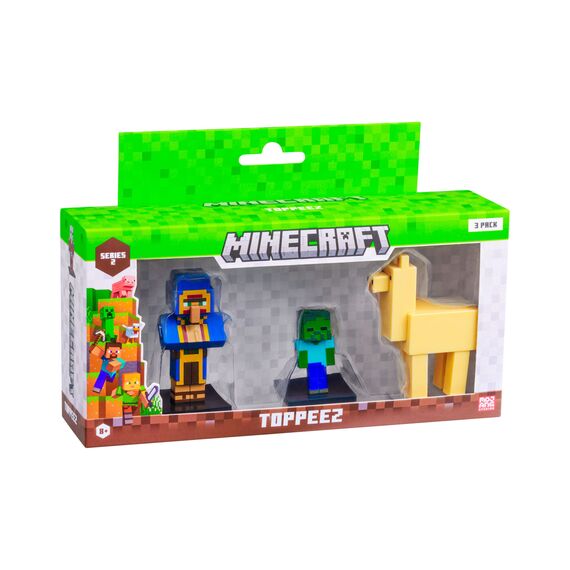 Minecraft - 3D 6 cm Figure 3 pack S2 -  Traveling Wanderer, Baby Zombie and Llama / Toys