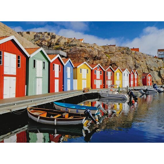 Ravensburger - Colorful Houses in Sweden 100p Ad (12001730) / Toys