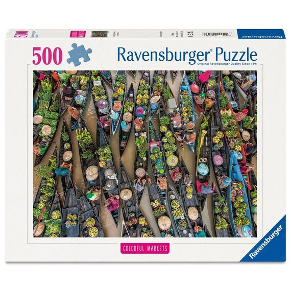 Ravensburger - Floating Market, Indonesia 500p (12001813) / Toys