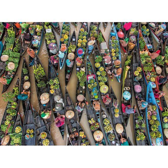 Ravensburger - Floating Market, Indonesia 500p (12001813) / Toys