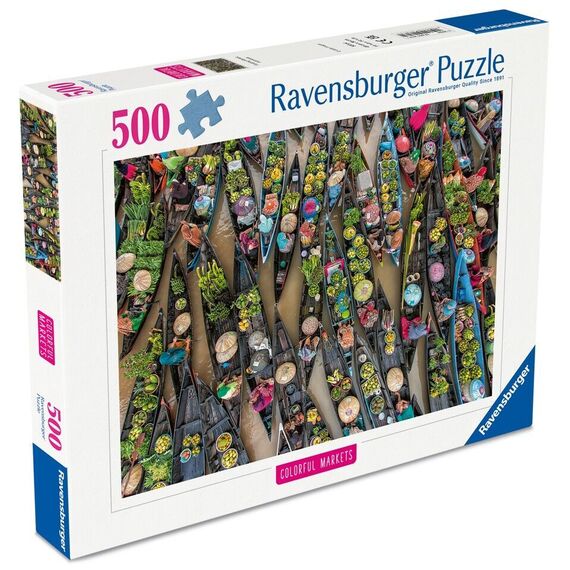 Ravensburger - Floating Market, Indonesia 500p (12001813) / Toys