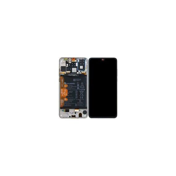 Huawei (02352RQC) LCD touchscreen incl. Battery - White, Huawei P30 Lite (2019 MAR-LX1A) | Techbox