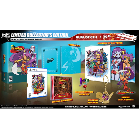 Shantae the Pirates Curse Collectors Edition / PlayStation 5 | Techbox