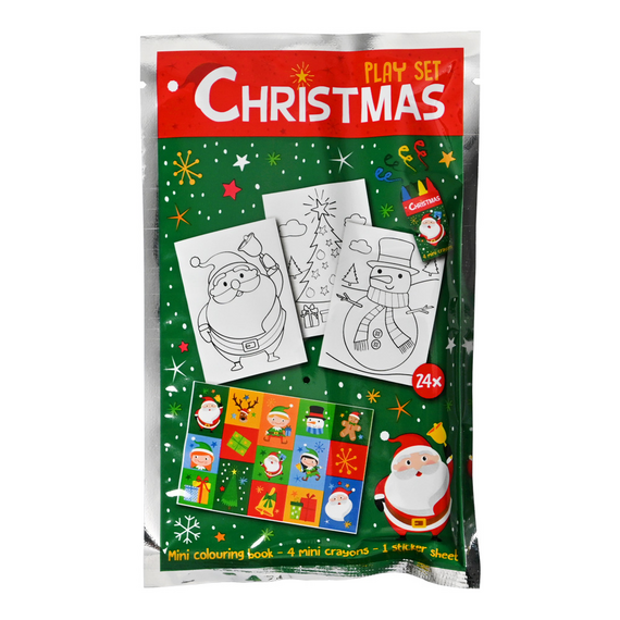 XMAS  - Play Set - With wax crayons and coloring cards (36 pcs.) (1317) / Toys