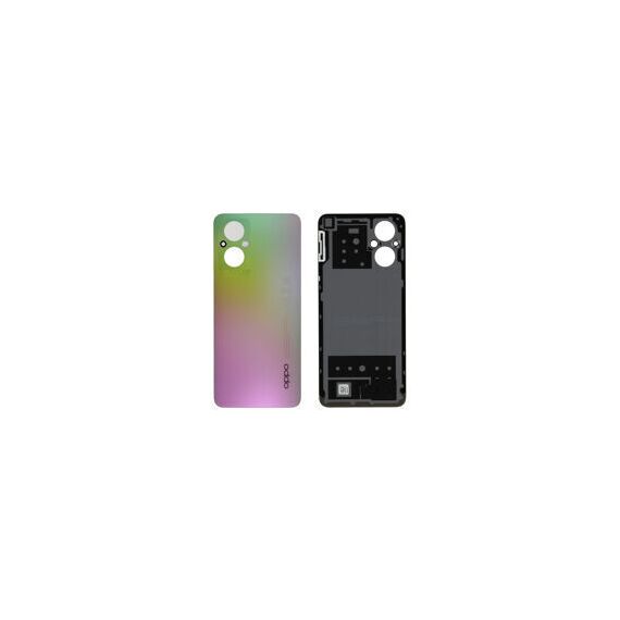 Oppo (4150027) Rear Cover - Silver, Oppo Reno 8 Lite - Smartphone Covers & Frames - Smartphone - Techbox