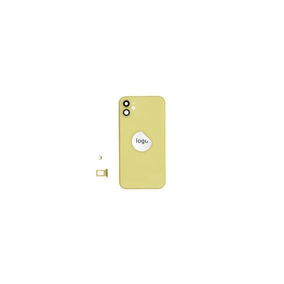 For iPhone/iPad (AP1124YP) Rear Cover (Pulled, with buttons and without smallparts) - Yellow, for iPhone 11 | Techbox