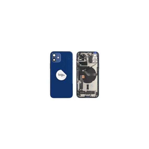 For iPhone/iPad (AP120024BLPSP-B) Rear Cover (Pulled B) incl. small parts - Blue, For iPhone 12 - Smartphone Covers & Frames - Smartphone - Techbox
