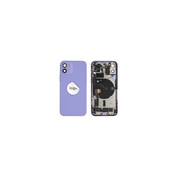For iPhone/iPad (AP120024PPSP-B) Rear Cover (Pulled B) incl. small parts - Purple, For iPhone 12 - Smartphone Covers & Frames - Smartphone - Techbox