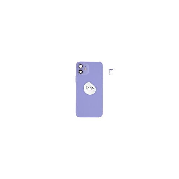 For iPhone/iPad (AP120024PPSP-C) Rear Cover (Pulled C) incl. small parts - Purple, For iPhone 12 - Smartphone Covers & Frames - Smartphone - Techbox