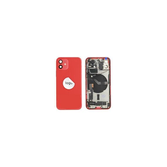 For iPhone/iPad (AP120024RPSP-C) Rear Cover (Pulled C) incl. small parts - Red, For iPhone 12 - Smartphone Covers & Frames - Smartphone - Techbox