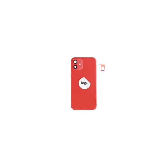 For iPhone/iPad (AP120024RPSP-C) Rear Cover (Pulled C) incl. small parts - Red, For iPhone 12 - Smartphone Covers & Frames - Smartphone - Techbox