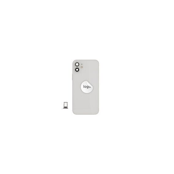 For iPhone/iPad (AP1224WPSP) Rear Cover (Pulled A) incl. small parts - White, For iPhone 12 | Techbox