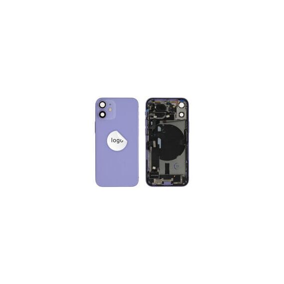 For iPhone/iPad (AP12M0024PPSP-C) Rear Cover (Pulled C) incl. small parts - Purple, For iPhone 12 mini - Smartphone Covers & Frames - Smartphone - Techbox