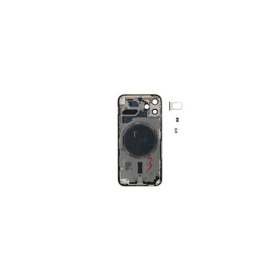 For iPhone/iPad (AP12M24WP) Rear Cover (Pulled, with buttons and without smallparts) - White, for iPhone 12 mini - Smartphone Covers & Frames - Smartphone - Techbox