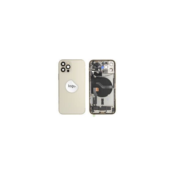 For iPhone/iPad (AP12P0024GOPSP-C) Rear Cover (Pulled C) incl. small parts - Gold, For iPhone 12 Pro - Smartphone Covers & Frames - Smartphone - Techbox