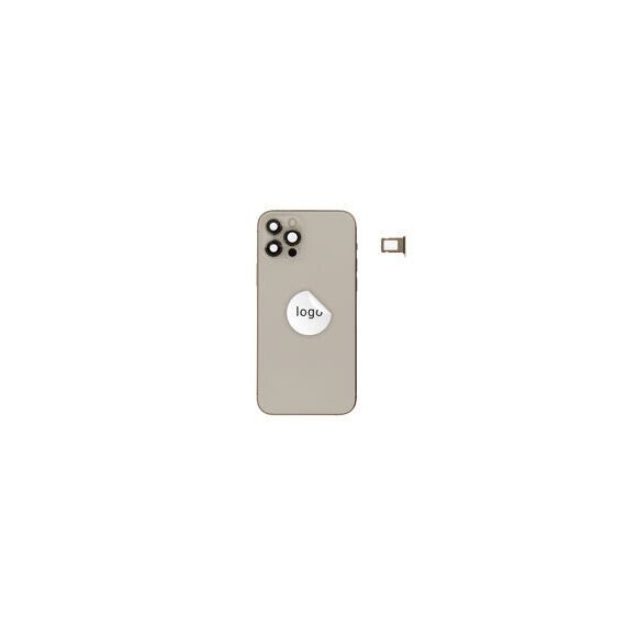 For iPhone/iPad (AP12P24GOPSP) Rear Cover (Pulled, with small parts) - Gold, for iPhone 12 Pro Quality: A-grade - Smartphone Covers & Frames - Smartphone - Techbox