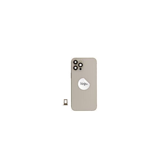 For iPhone/iPad (AP12PM0024GOPSP-B) Rear Cover (Pulled B) incl. small parts - Gold, For iPhone 12 Pro Max - Smartphone Covers & Frames - Smartphone - Techbox