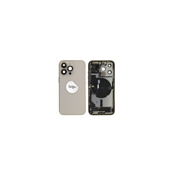 For iPhone/iPad (AP13P0024GOPSP-C) Rear Cover (Pulled C) incl. small parts - Gold, For iPhone 13 Pro - Smartphone Covers & Frames - Smartphone - Techbox