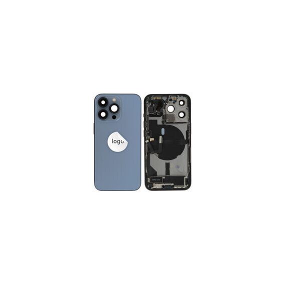 For iPhone/iPad (AP13P24BLPSP) Rear Cover (Pulled, with small parts) - Blue, for iPhone 13 Pro Quality: A-grade - Smartphone Covers & Frames - Smartphone - Techbox