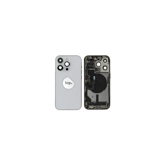For iPhone/iPad (AP14P0024SPSP-C) Rear Cover (Pulled C) incl. small parts - Silver, For iPhone 14 Pro - Smartphone Covers & Frames - Smartphone - Techbox