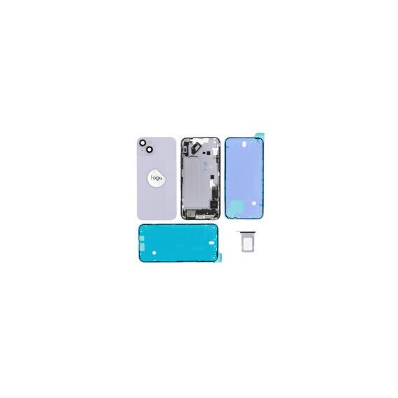 For iPhone/iPad (AP14PL0024PPSP) Rear Cover (Pulled) - Purple, for model iPhone 14 Plus (incl. smallparts & midframe) - Smartphone Covers & Frames - Smartphone - Techbox