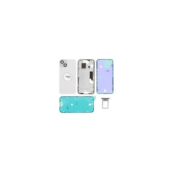 For iPhone/iPad (AP150024BLP) Rear Cover - Blue (Pulled incl middle frame), for model iPhone 15 (with buttons and without smallparts) - Smartphone Covers & Frames - Smartphone - Techbox