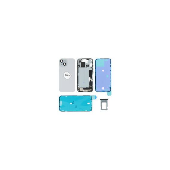 For iPhone/iPad (AP150024BLPSP) Rear Cover - Blue (Pulled),  for model iPhone 15 (incl. smallparts) - Smartphone Covers & Frames - Smartphone - Techbox