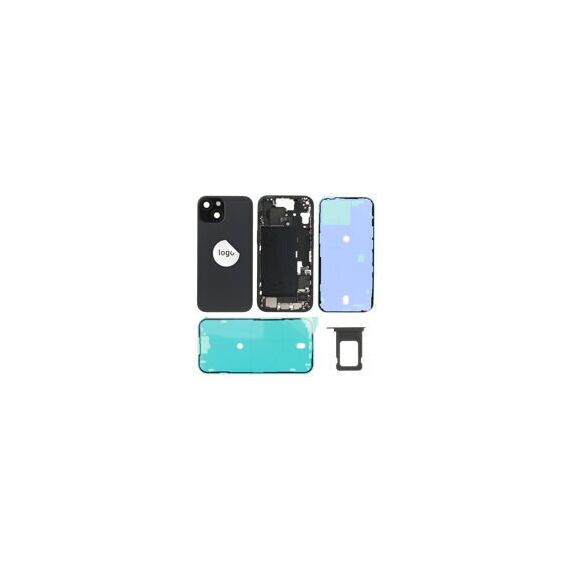 For iPhone/iPad (AP150024BPSP) Rear Cover - Black (Pulled incl middle frame), for model iPhone 15 (incl. smallparts) - Smartphone Covers & Frames - Smartphone - Techbox